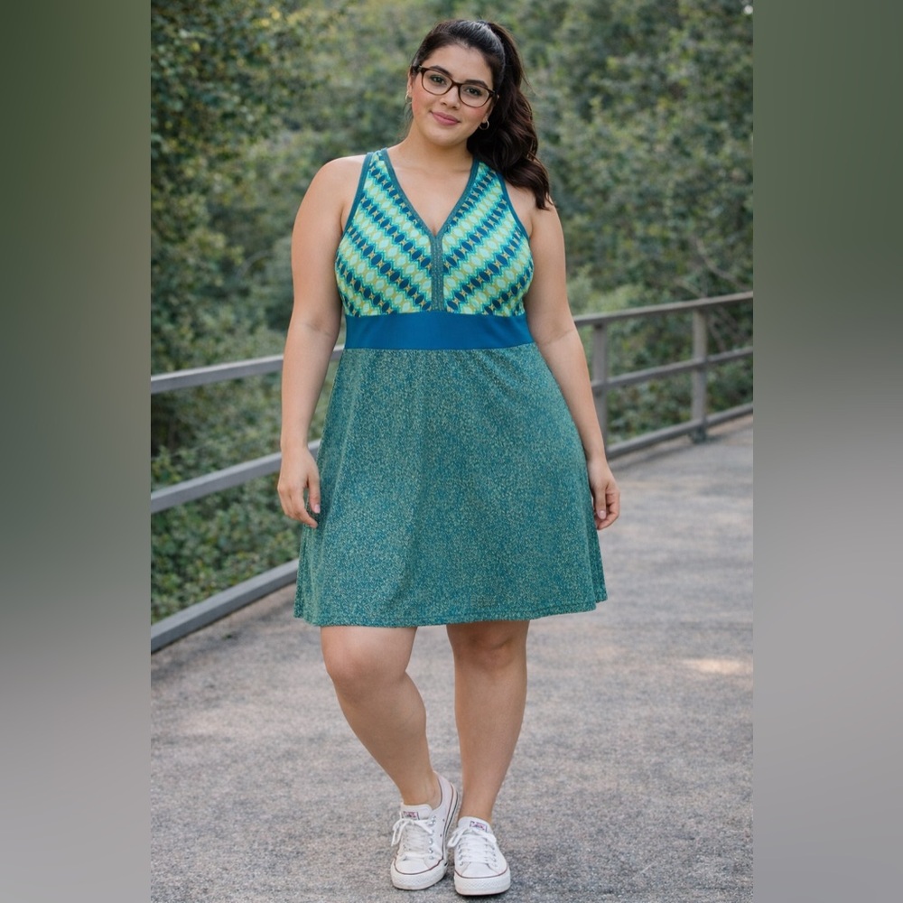 Marmot Becca Teal Sleeveless Dress-XL